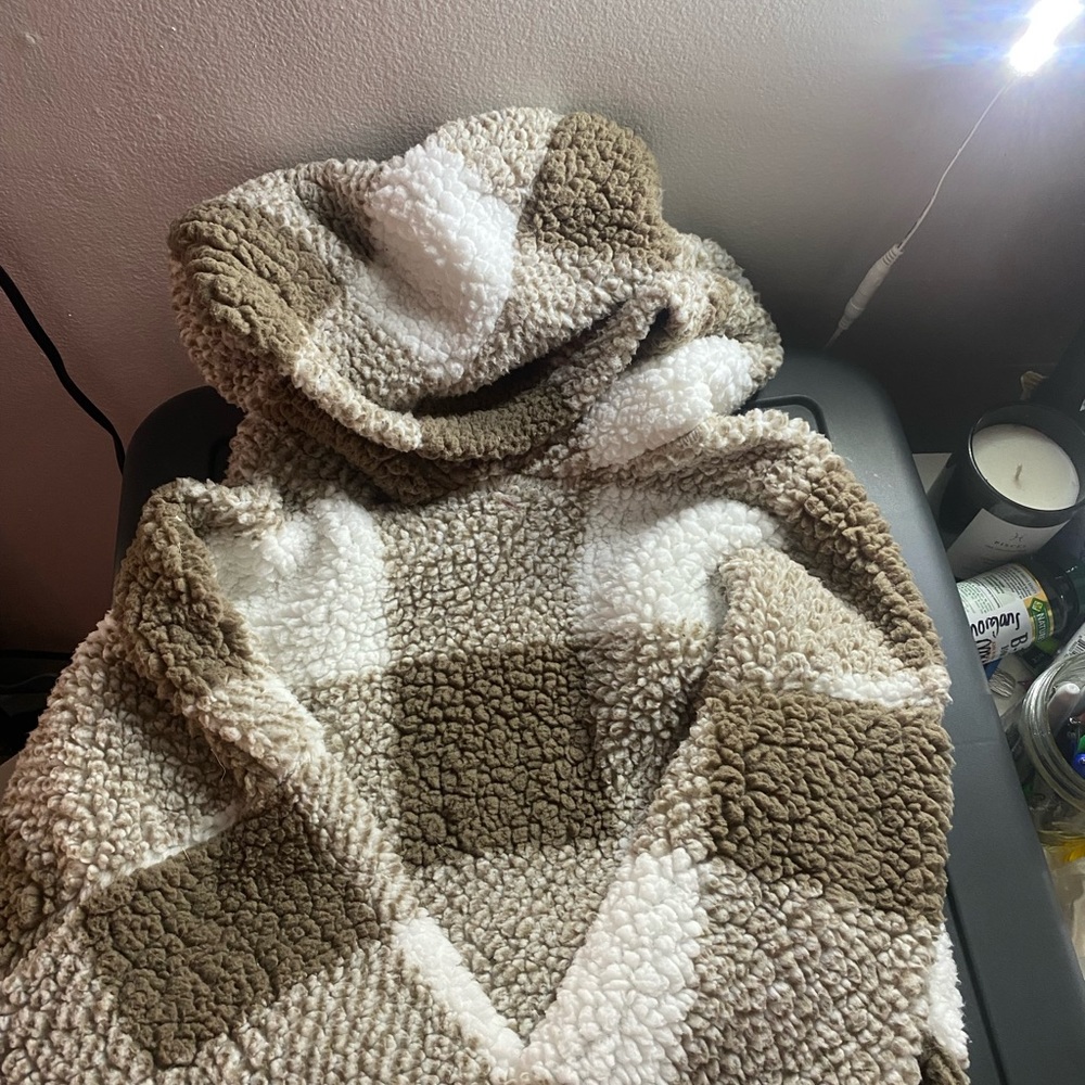 fuzzy sweater